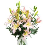 Bouquet a gambo lungo di lilium